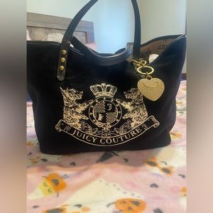 Vintage Black Juicy Couture Velour Bag